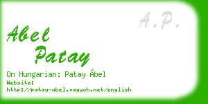 abel patay business card
