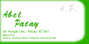 abel patay business card